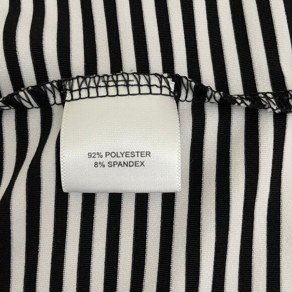 Peter Millar Summer Comfort Short Sleeve Polo Mens Sz XL Logo Black White Stripe - Picture 6 of 11